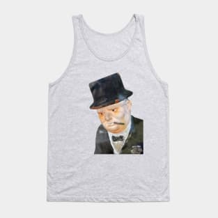 British wartime poster. Aged Print Of Winston Churchill Tank Top